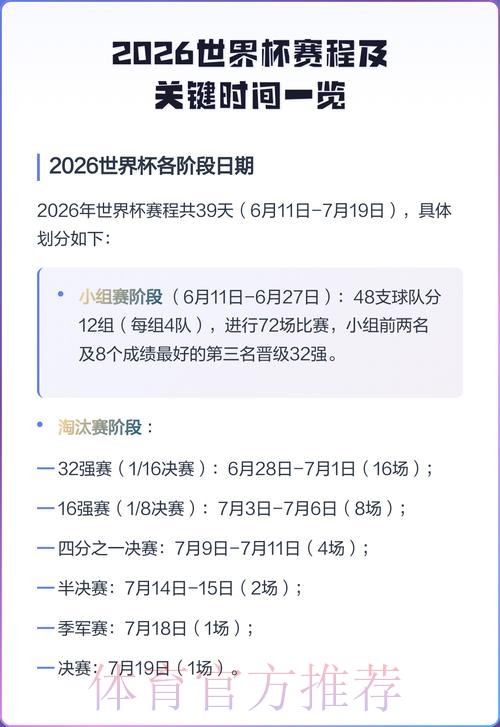 2026世界杯每日赛程实时更新完整安排怎么查 2026世界杯每日赛程实时更新完整安排怎么查